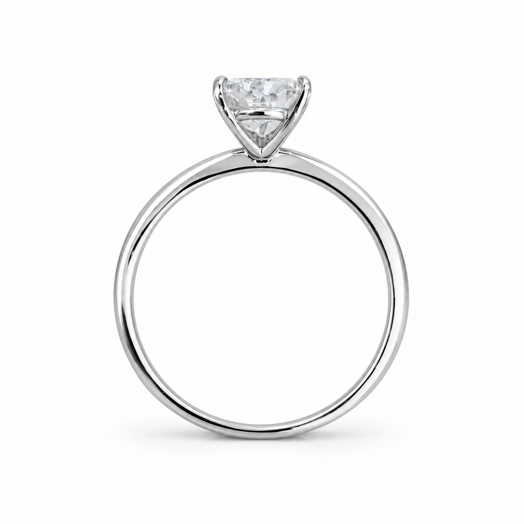 925 Sterling Silver 2CT Pear Cut Cubic Zirconia Ring Size 8