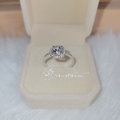 SilverBloom 925 Round-Cut 5A Cubic Zirconia Cushion Halo Ring – Size 8